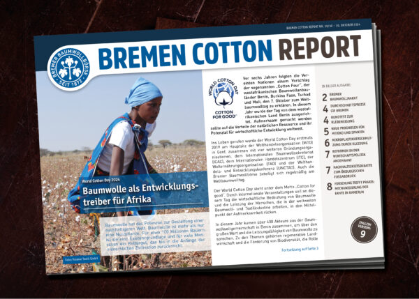 Titelbild Bremen Cotton Report - neues digitales Design querformat